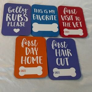 Pet Milestone Cards Set